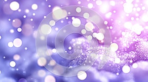 Abstract Bokeh Background with Soft Purple and Pink Tones Glittering Effect photo
