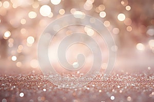 abstract bokeh background glitter vintage lights background. gold silver and white. de-focused