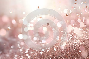 abstract bokeh background glitter vintage lights background. gold silver and white. de-focused