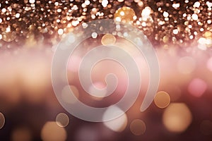 abstract bokeh background glitter vintage lights background. gold silver and white. de-focused