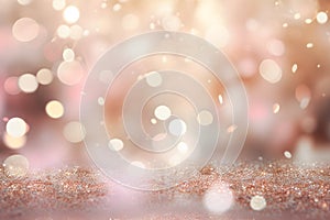 abstract bokeh background glitter vintage lights background. gold silver and white. de-focused