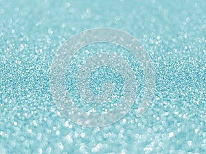 Abstract bokeh blue glitter sparkle background