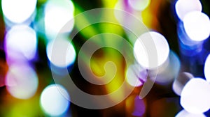 Abstract bokeh blurred background bright colors