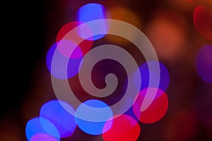 Abstract Bokeh blurred color light can use background