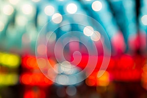 Abstract bokeh colorful lights defocused background