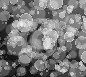 Abstract bokeh glitter background,grey black and white.