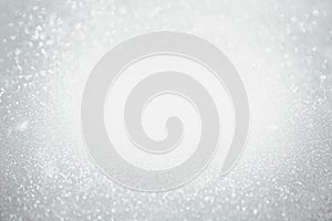 Abstract bokeh grey background. Christmas Glittering background