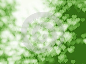 abstract bokeh heart texture dark green multiple lovely blur sweet green for background