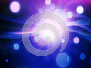 Abstract bokeh light on blurred background.illustration