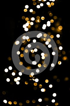 Abstract bokeh lights Christmas background for your design