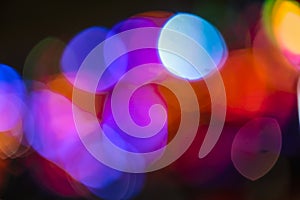 Abstract bokeh multicolor