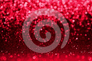 Abstract bokeh red and burgundy color circular background. Christmas light or season greeting background.Red shining lights,sparkl