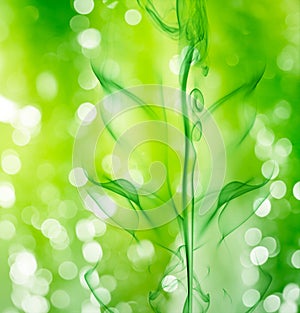 Abstract bokeh smoke series