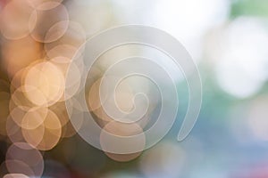 Abstract bokeh soft lights background