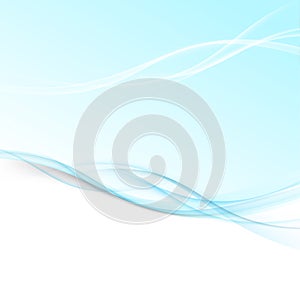 Abstract border blue smoke futuristic swoosh layout photo