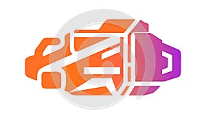 Abstract Brain Data, Cognitive Processing and AI, vector design Generative AI