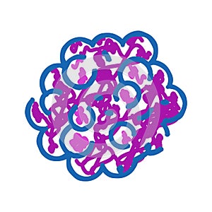 Abstract brain doodle representing complex thoughts and ideas