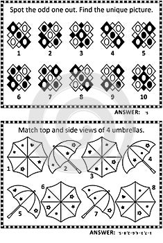 Abstract brain games, or visual puzzles