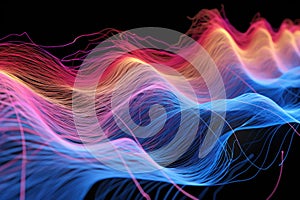 abstract brain waves visualization for neuromodulation