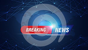 Abstract breaking news concept background, urgent news coverage, latest news