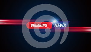 Abstract breaking news concept background urgent news coverage latest news on a blue red background