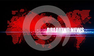 Abstract Breaking news Light out technology background Hitech communication