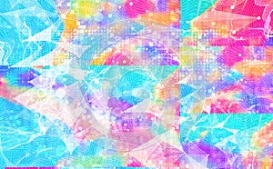 Abstract technology collage background