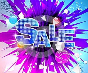 Abstract bright background sale theme photo