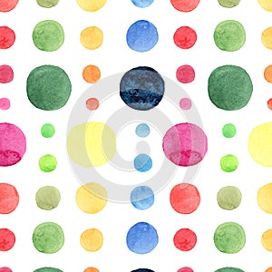 Abstract bright beautiful artistic wonderful bright blue, navy, turquoise, green, herbal, red, pink, yellow, orange circles patter