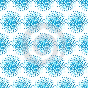 Abstract bright blue dotted background.