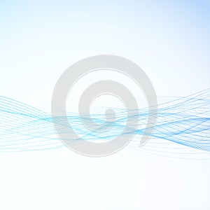 Abstract bright blue modern business speed swoosh lines. Elegant