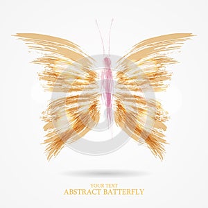 Abstract bright butterfly