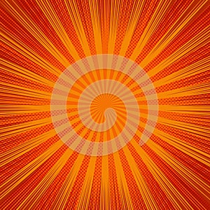 Abstract bright explosive comic background
