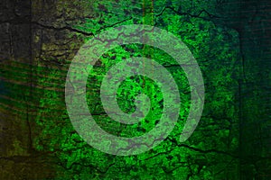 Abstract bright green background in grunge style