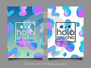 Abstract bright holographic background