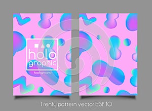 Abstract bright holographic background