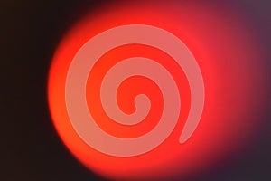 Abstract bright minimalistic background with meshed unfocused red circle frame photo