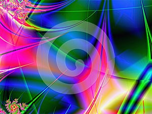 abstract bright multicolor linear pattern, color graphics, background