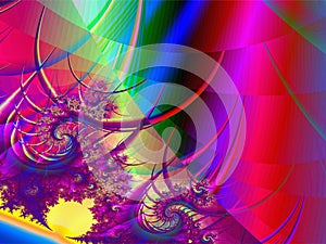 abstract bright multicolor linear pattern, color graphics, background