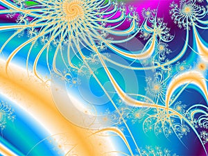 abstract bright multicolor linear pattern, color graphics, background