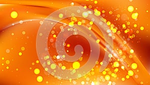 Abstract Bright Orange Blurry Lights Background Design