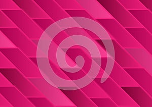 Abstract bright pink geometric tiles hi-tech background