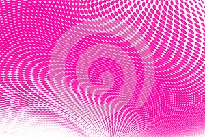 Abstract bright pink halftone pattern.  Half tone panoramic vector illustration with dots photo