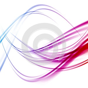 Abstract bright transparent swoosh lines background