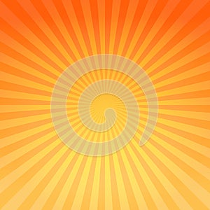 Abstract bright Yellow Orange gradient rays background. Vector EPS 10 cmyk