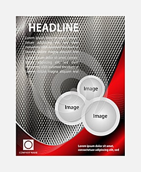 Abstract Brochure Flyer design vector template in A4 size