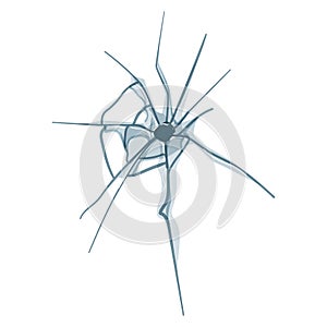 abstract broken glass cartoon vector illustration