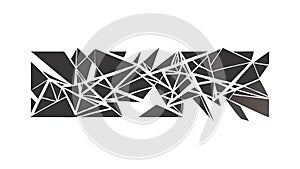 Abstract Broken Glass Pattern, Fragmented Geometric Texture, vector design Generative AI