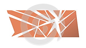 Abstract Broken Glass Shards Pattern Background, vector design Generative AI