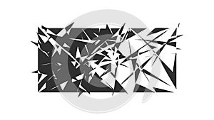 Abstract Broken Glass Shards Texture, Dynamic Fragmented Design Pattern, vector design Generative AI